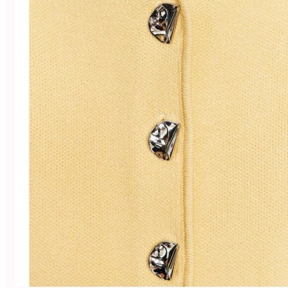 ZARA Yellow Knit Women's Top NWT Medium - Picture 5 of 10